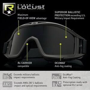 Revision Military Desert Locust Military Goggle System Smoke Lens